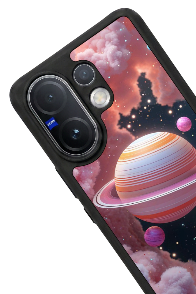 Vivo V60 Uyumlu Uzay Tasarımlı Glossy Premium Kılıf