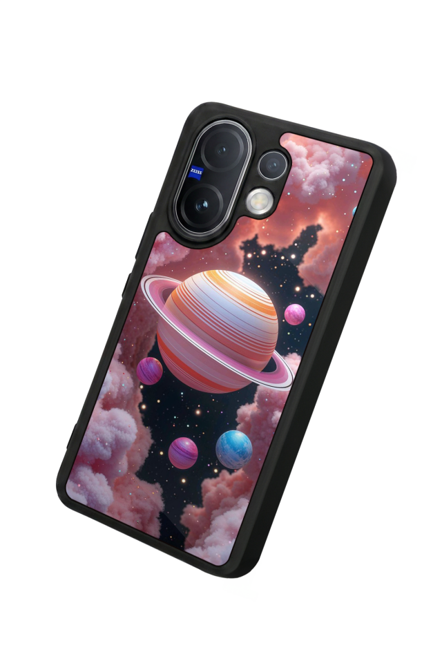 Vivo V60 Uyumlu Uzay Tasarımlı Glossy Premium Kılıf