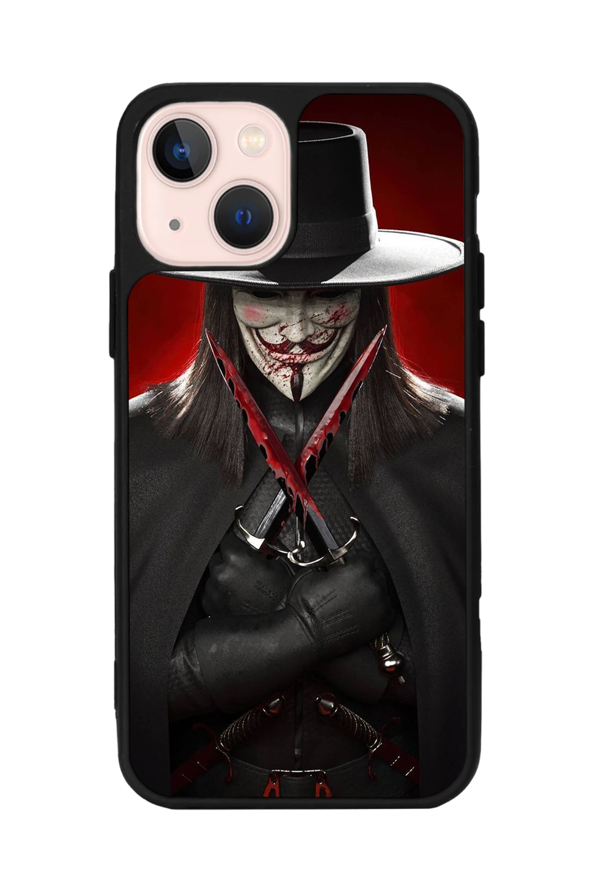 iPhone 13/14 Uyumlu Vendetta Tasarımlı Glossy Premium Kılıf