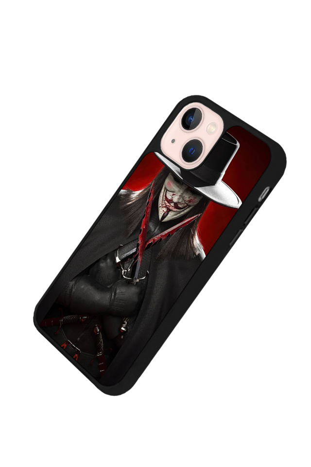 iPhone 13/14 Uyumlu Vendetta Tasarımlı Glossy Premium Kılıf