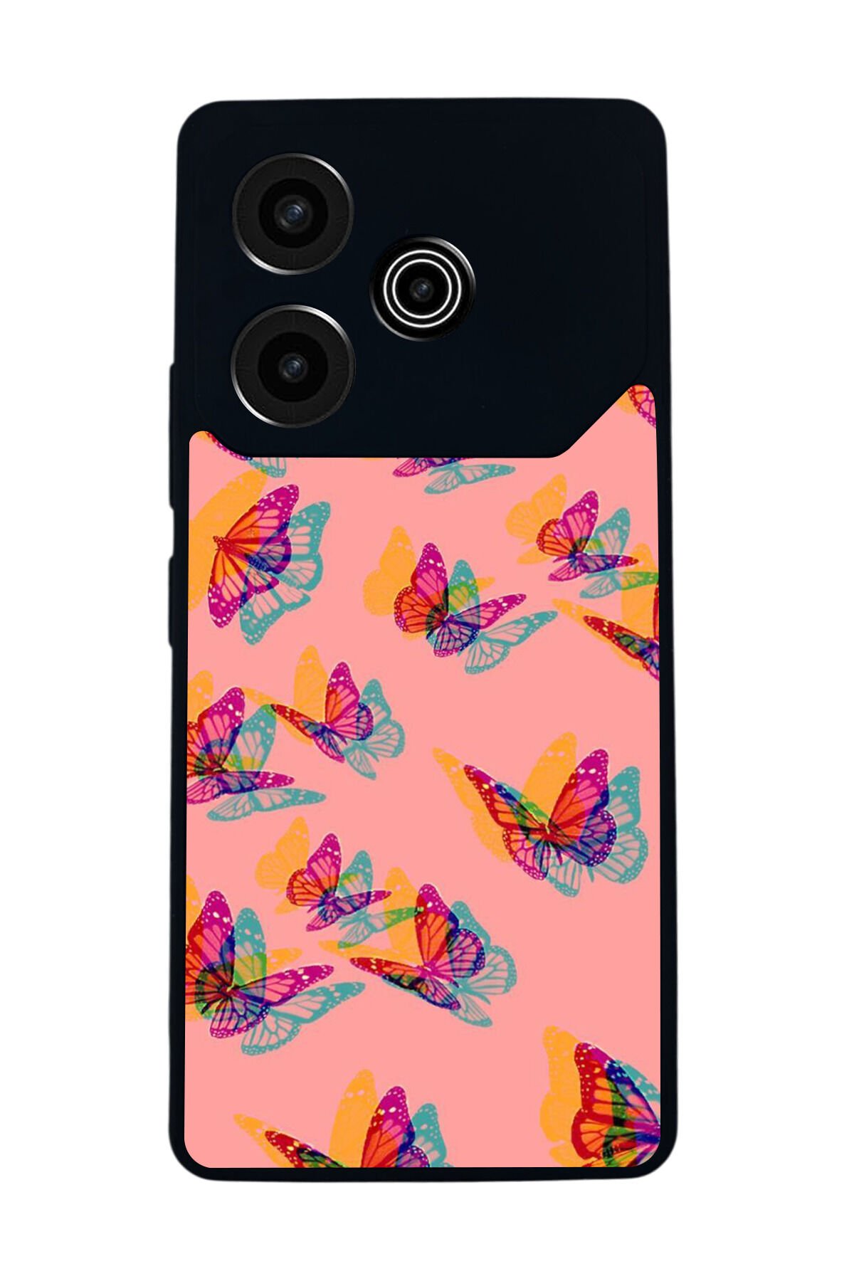 Tecno Pova 6 Uyumlu Kelebek Tasarımlı Glossy Premium Kılıf