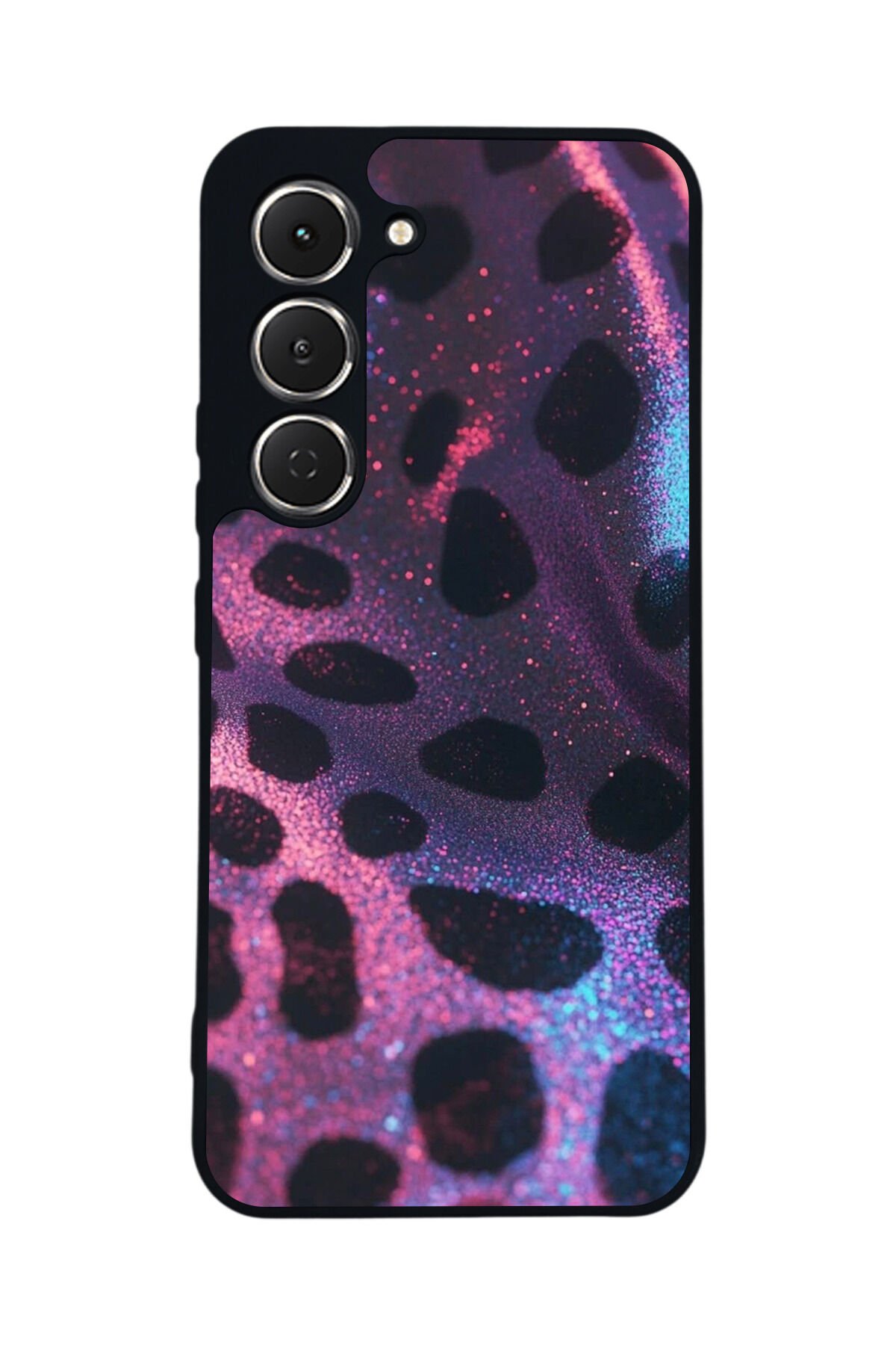 Tecno Spark 40 Pro Uyumlu Hologram Leopar Tasarımlı Glossy Premium Kılıf