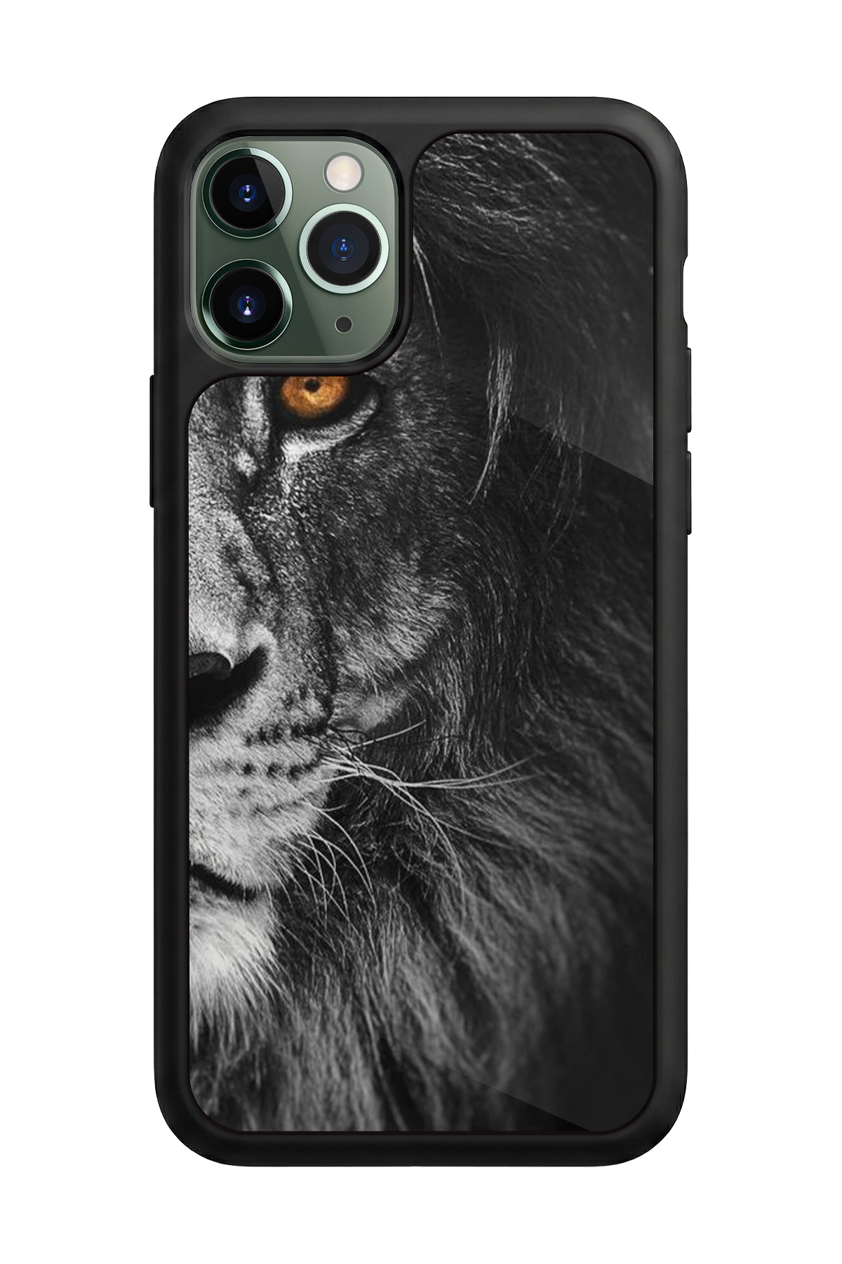 iPhone 11 Pro Max Uyumlu Aslan Tasarımlı Glossy Premium Kılıf
