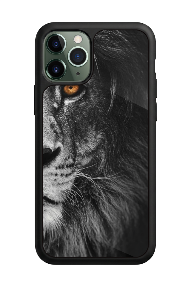 iPhone 11 Pro Max Uyumlu Aslan Tasarımlı Glossy Premium Kılıf