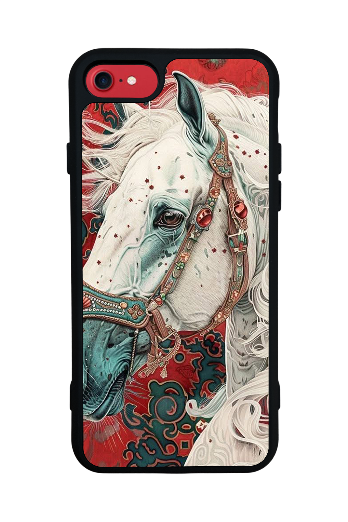 iPhone 7 Uyumlu At Horse Tasarımlı Glossy Premium Kılıf