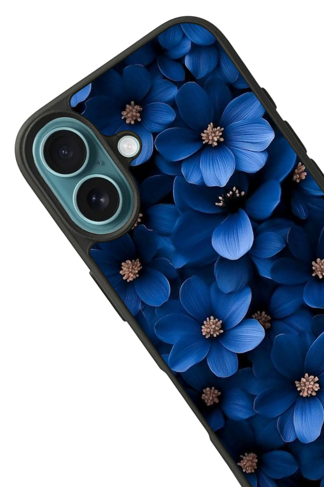 iPhone 16 Uyumlu Cicek Tasarımlı Glossy Premium Kılıf