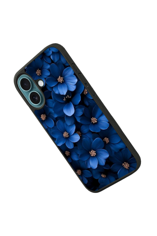 iPhone 16 Uyumlu Cicek Tasarımlı Glossy Premium Kılıf