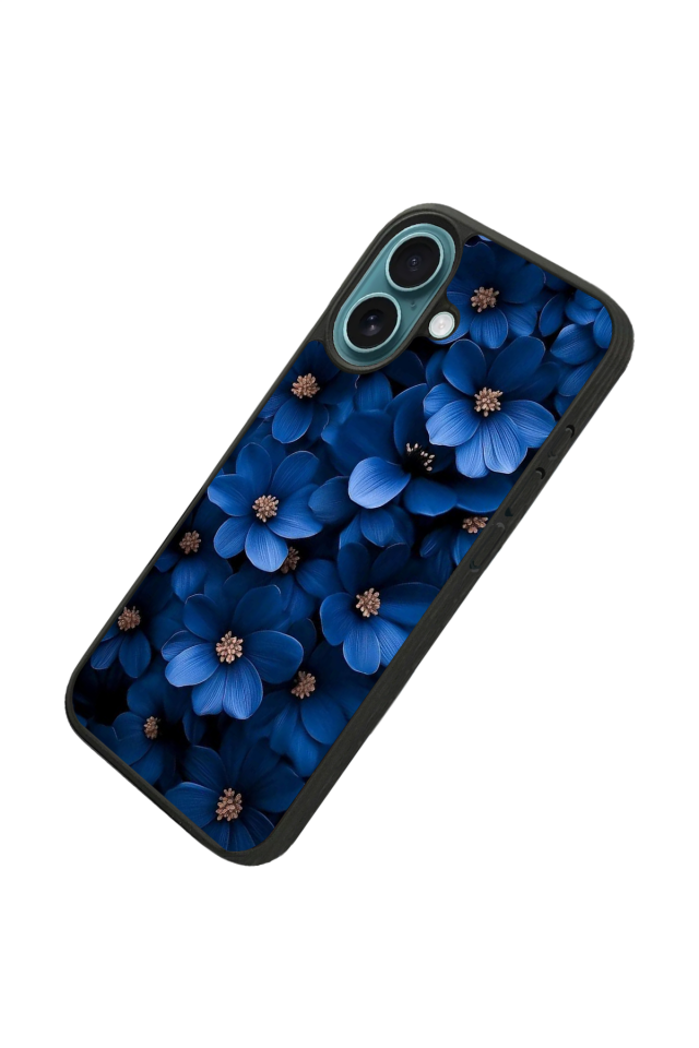 iPhone 16 Uyumlu Cicek Tasarımlı Glossy Premium Kılıf