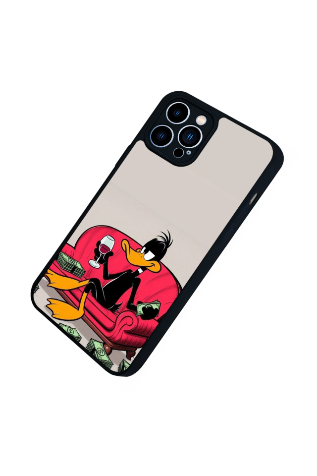 iPhone 12 Pro Max Uyumlu Daffy duck Tasarımlı Glossy Premium Kılıf