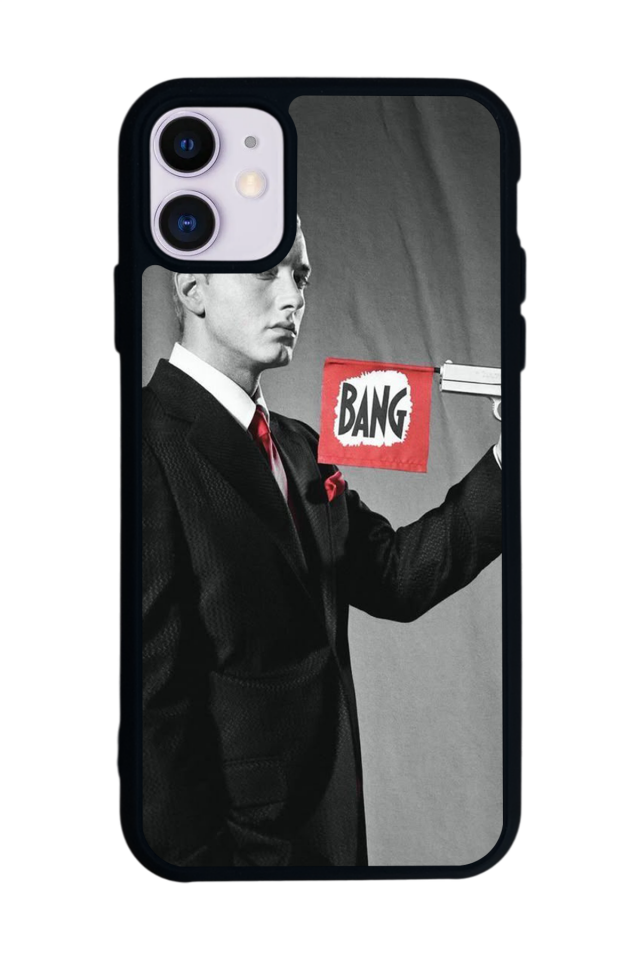 iPhone 11 Uyumlu Eminem Tasarımlı Glossy Premium Kılıf