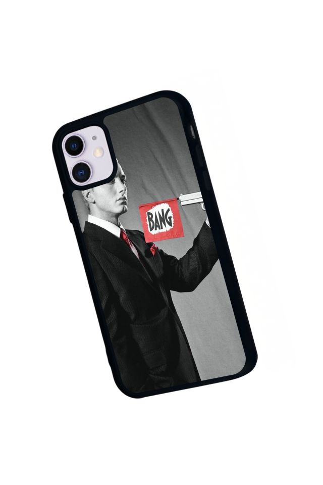 iPhone 11 Uyumlu Eminem Tasarımlı Glossy Premium Kılıf