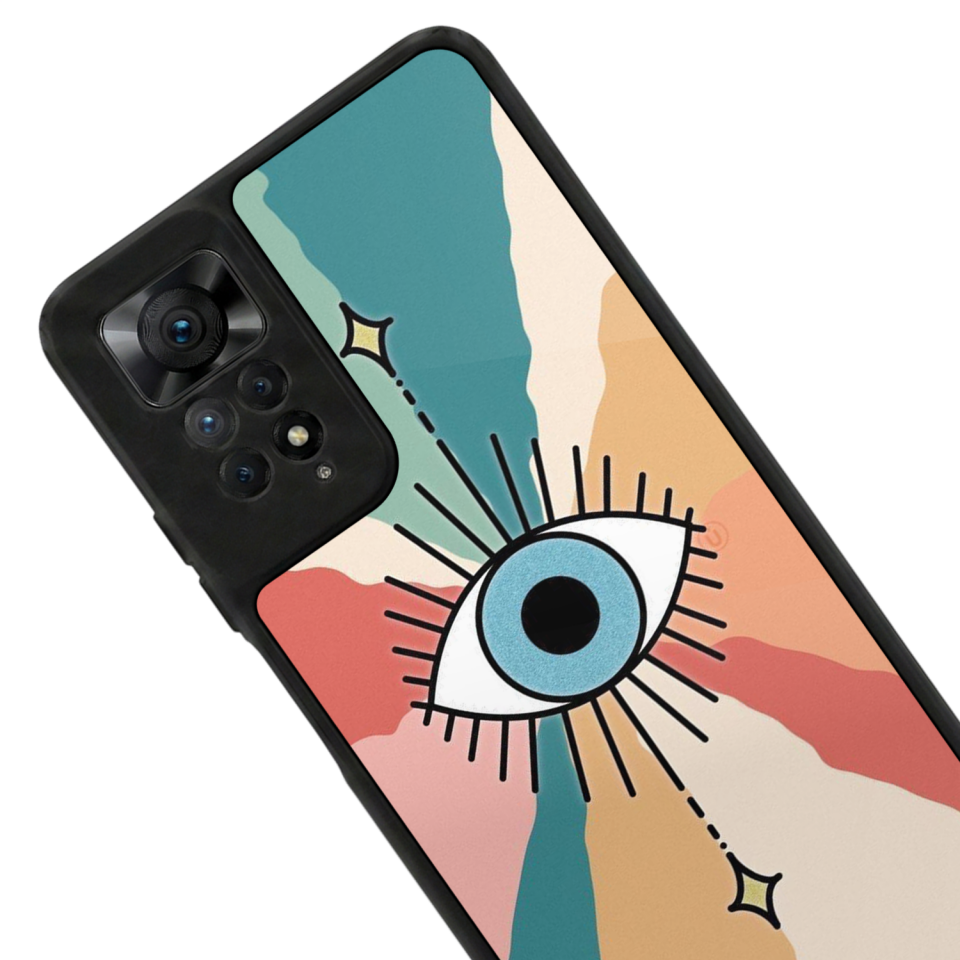 Xiaomi Redmi Note 11 Pro Uyumlu Göz Tasarımlı Glossy Premium Kılıf