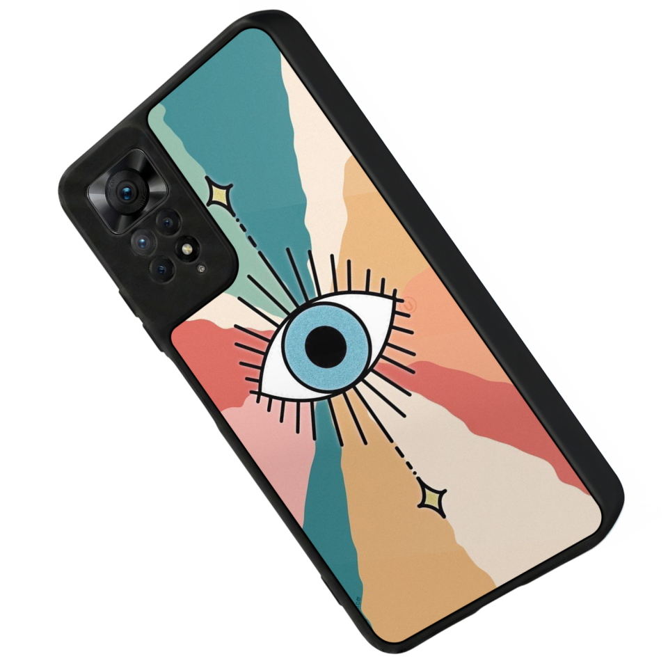 Xiaomi Redmi Note 11 Pro Uyumlu Göz Tasarımlı Glossy Premium Kılıf