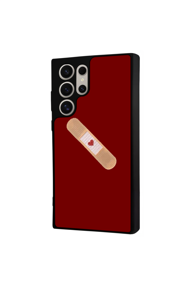 Samsung Galaxy S22 Ultra Uyumlu Kalp Love Tasarımlı Glossy Premium Kılıf