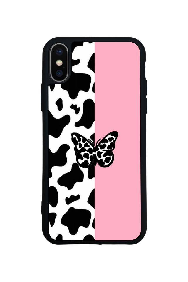 iPhone XS Max Uyumlu Kelebek Tasarımlı Glossy Premium Kılıf
