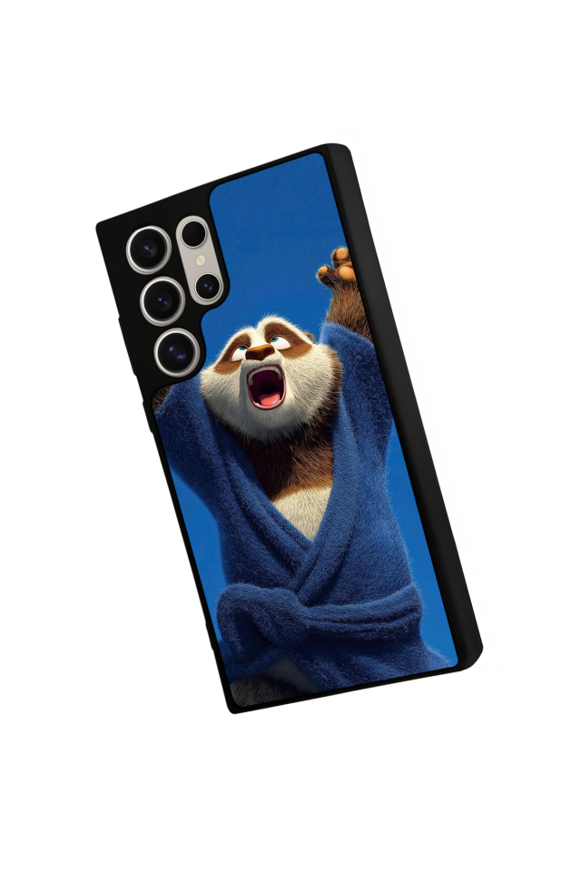 Samsung Galaxy S23 Ultra Uyumlu Kung Fu Panda Tasarımlı Glossy Premium Kılıf