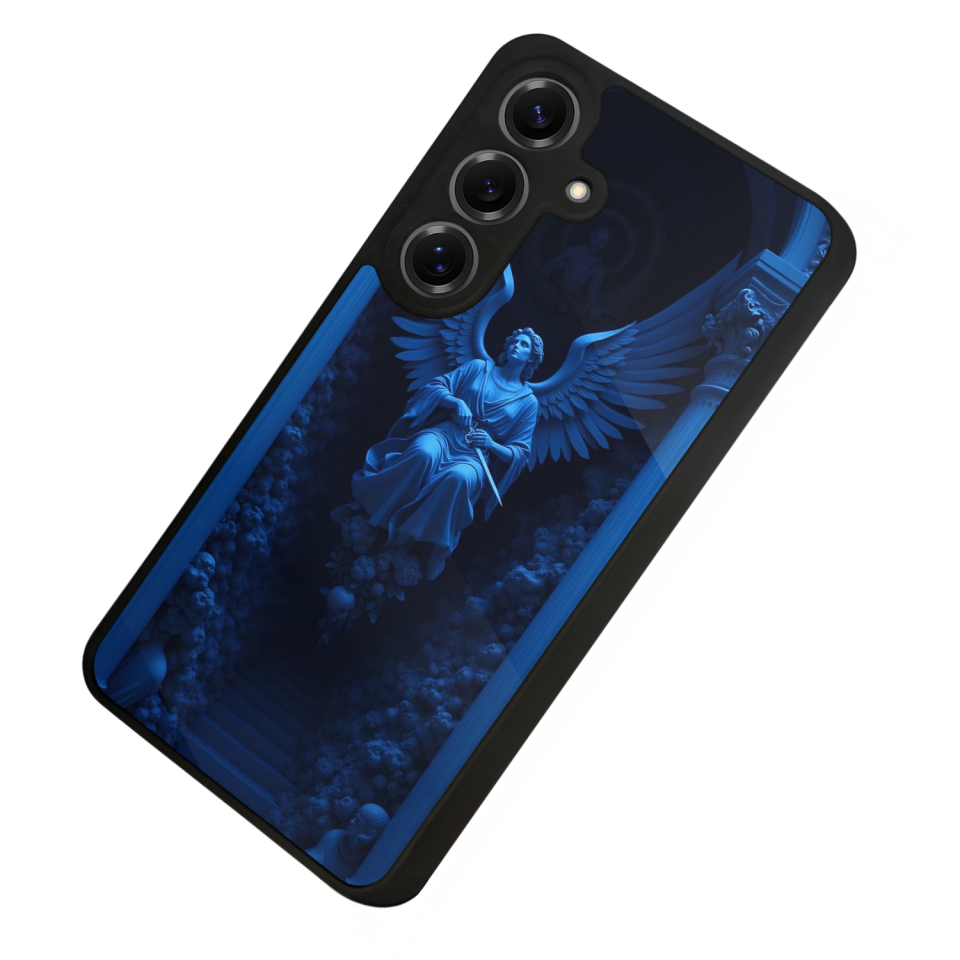 Samsung Galaxy S25 Uyumlu Melek Tasarımlı Glossy Premium Kılıf