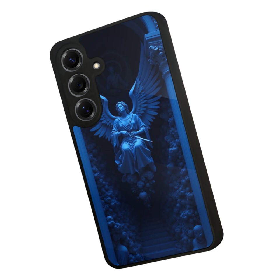 Samsung Galaxy S25 Uyumlu Melek Tasarımlı Glossy Premium Kılıf