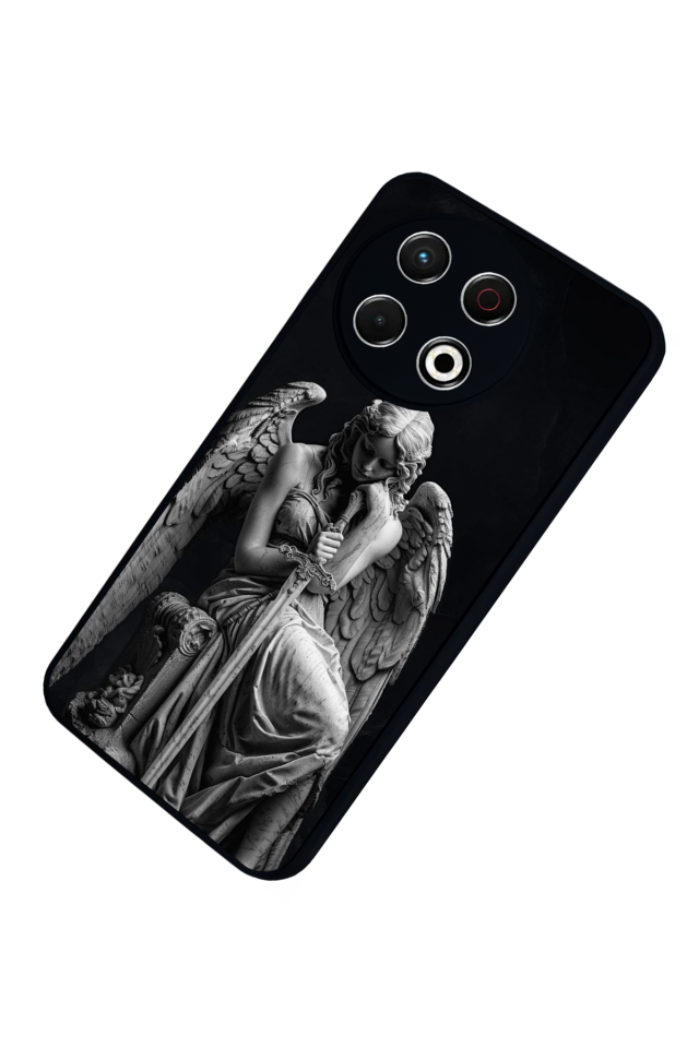 Tecno Spark 30 Pro Uyumlu Melek Tasarımlı Glossy Premium Kılıf