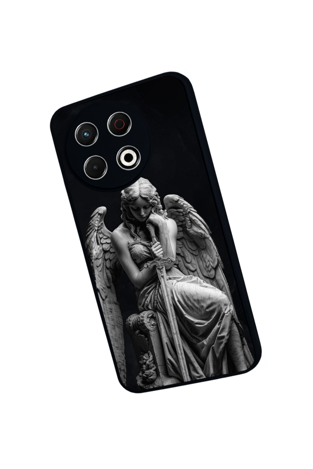 Tecno Spark 30 Pro Uyumlu Melek Tasarımlı Glossy Premium Kılıf