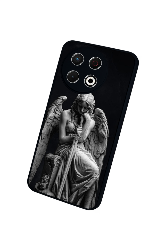 Tecno Spark 30 Pro Uyumlu Melek Tasarımlı Glossy Premium Kılıf