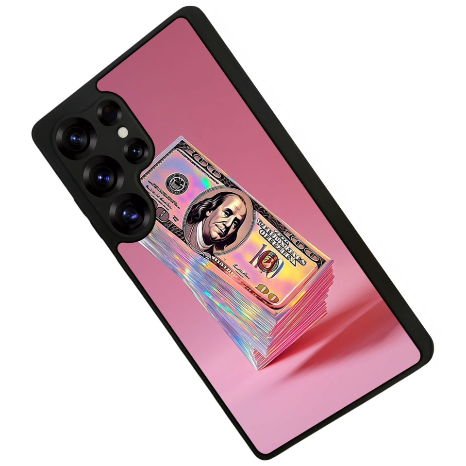 Samsung Galaxy S25 Ultra Uyumlu Money Para Tasarımlı Glossy Premium Kılıf
