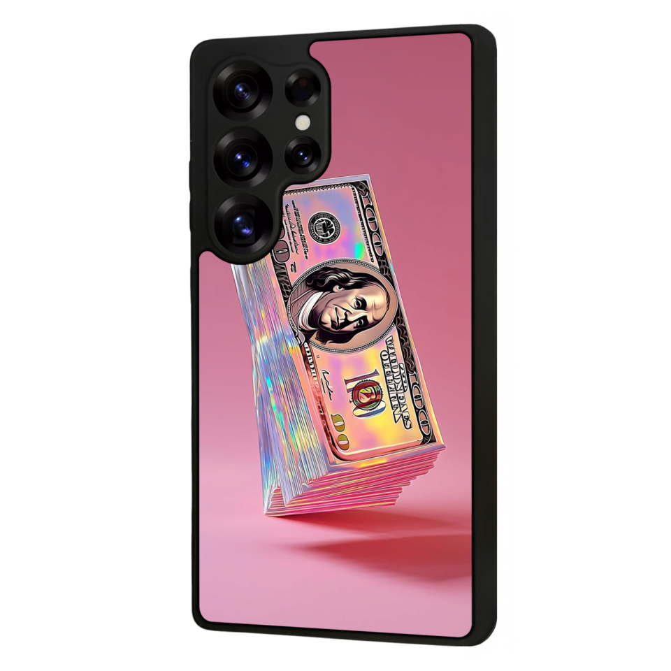 Samsung Galaxy S25 Ultra Uyumlu Money Para Tasarımlı Glossy Premium Kılıf