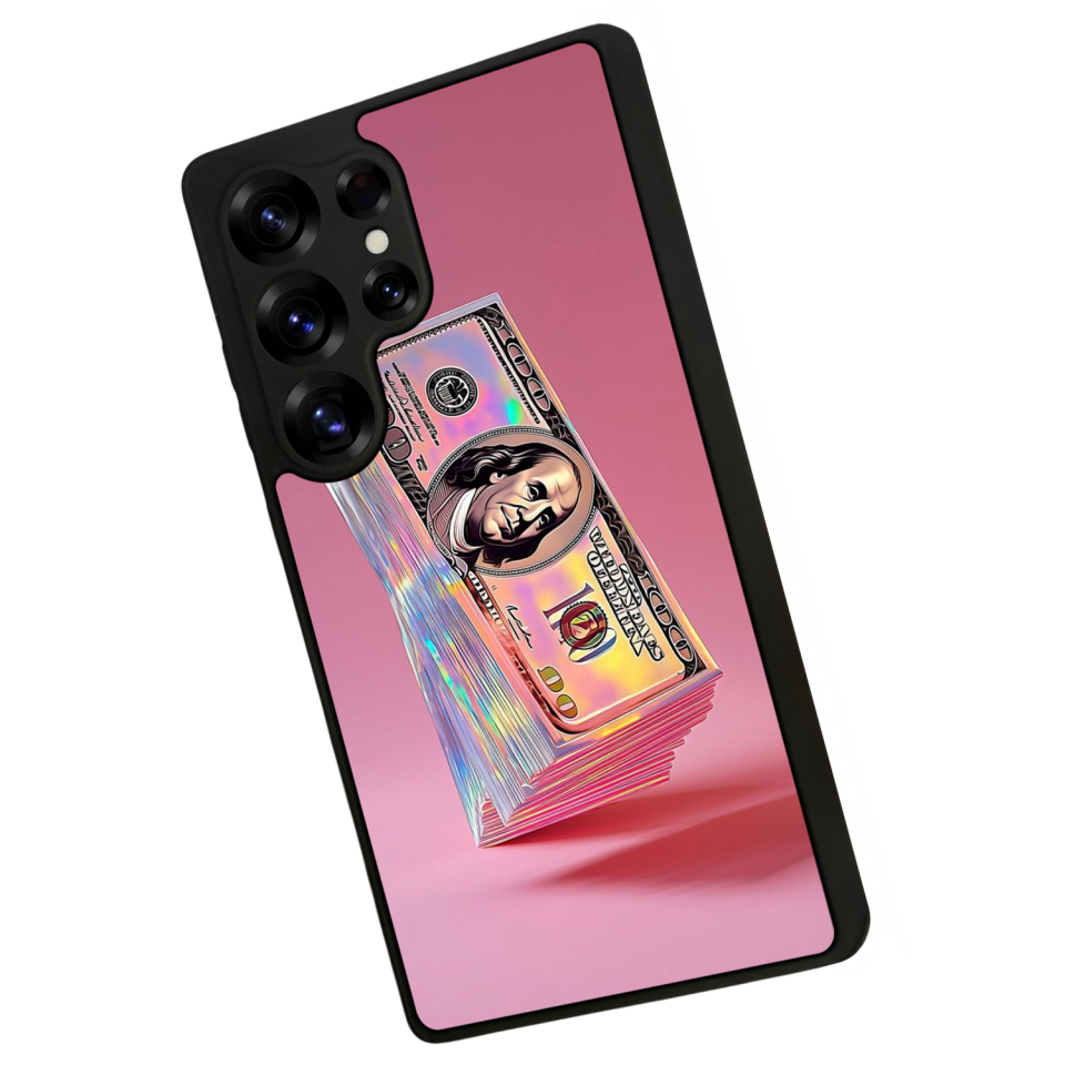 Samsung Galaxy S25 Ultra Uyumlu Money Para Tasarımlı Glossy Premium Kılıf