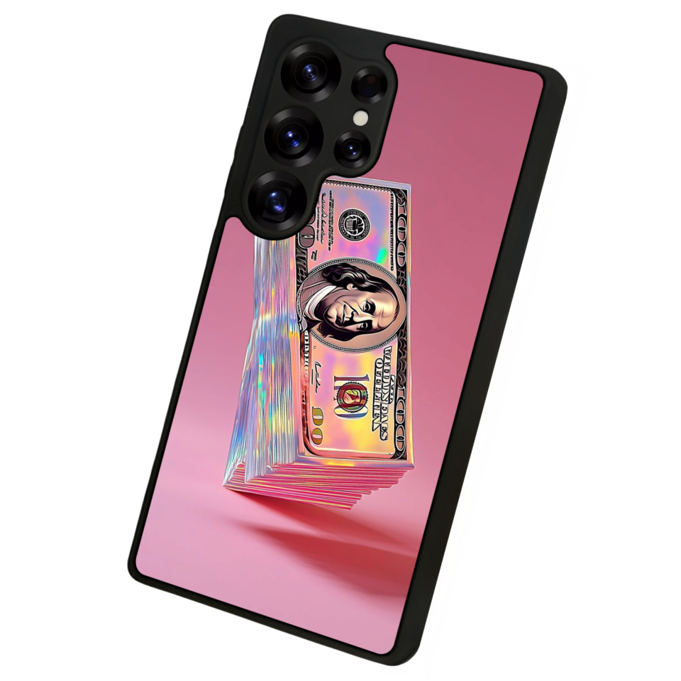 Samsung Galaxy S25 Ultra Uyumlu Money Para Tasarımlı Glossy Premium Kılıf