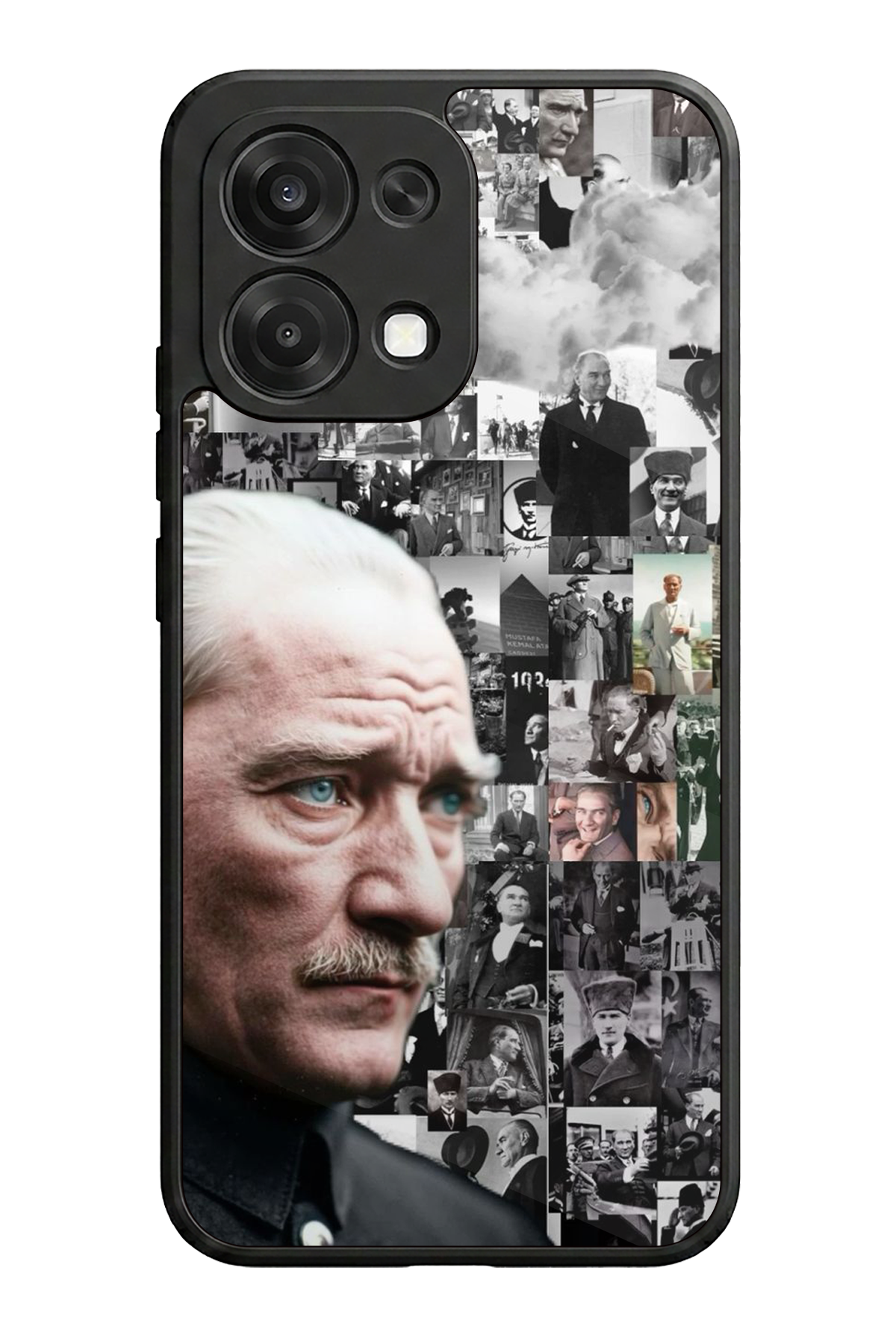 Oppo A6 Pro Uyumlu Mustafa Kemal Ataturk Tasarımlı Glossy Premium Kılıf