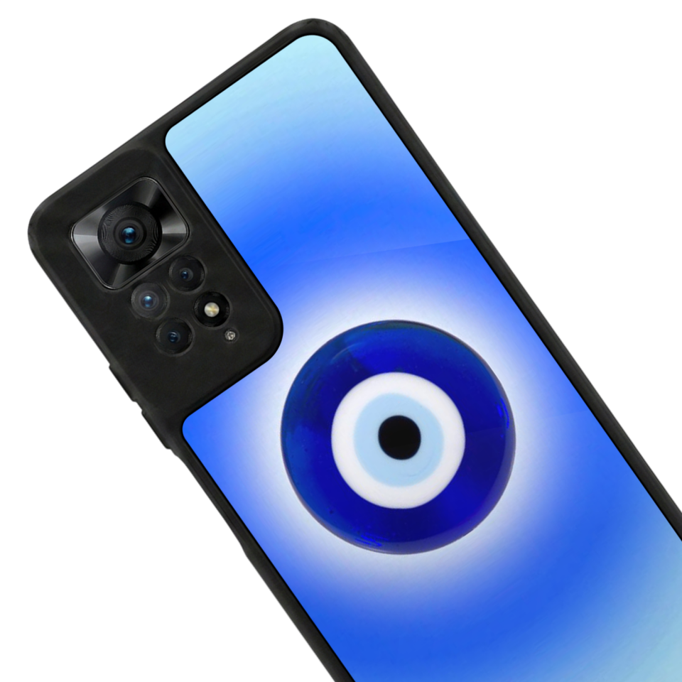 Xiaomi Redmi Note 12 Pro Uyumlu Nazar Tasarımlı Glossy Premium Kılıf