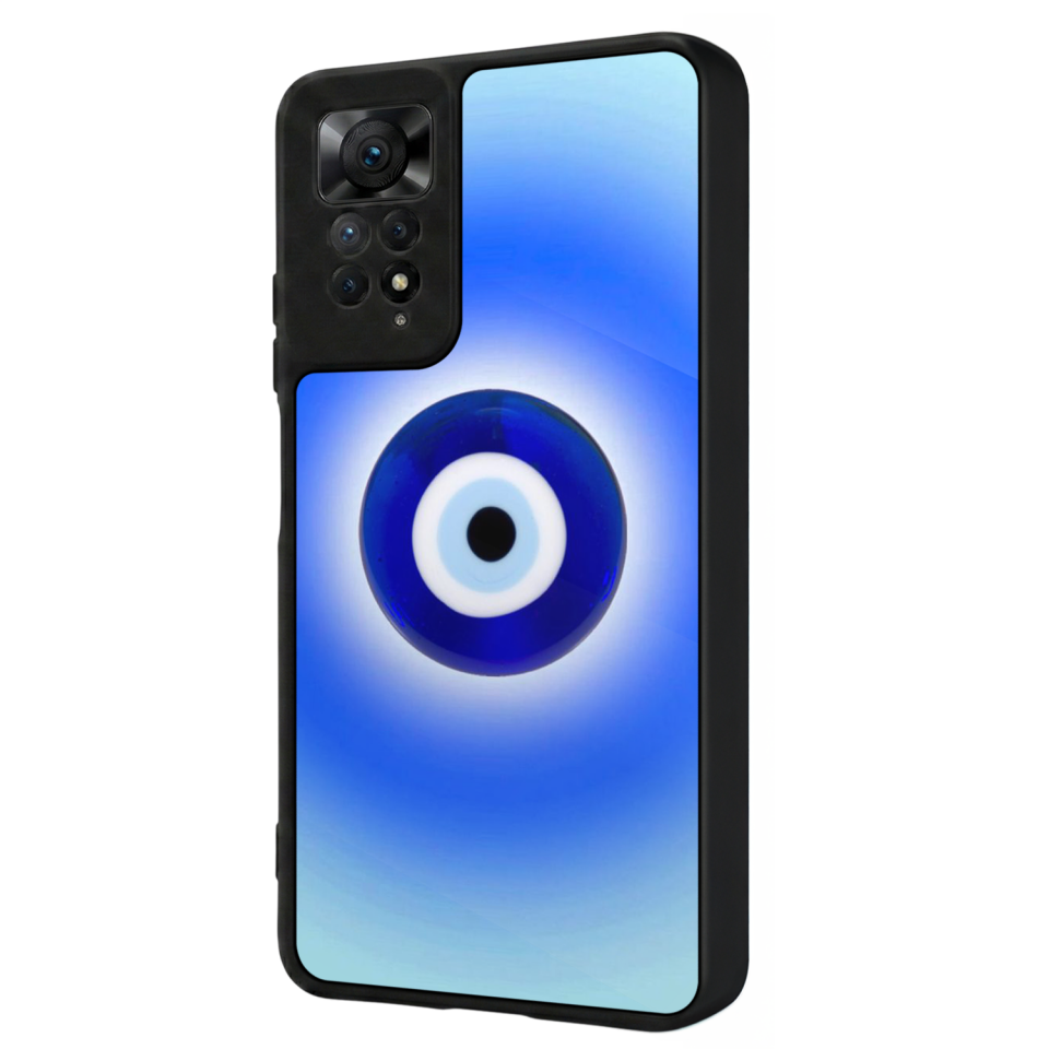 Xiaomi Redmi Note 12 Pro Uyumlu Nazar Tasarımlı Glossy Premium Kılıf
