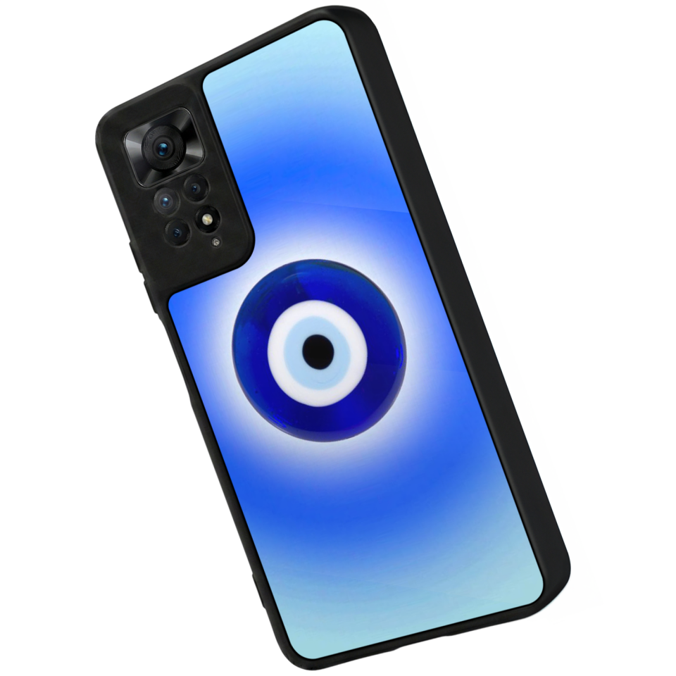 Xiaomi Redmi Note 12 Pro Uyumlu Nazar Tasarımlı Glossy Premium Kılıf