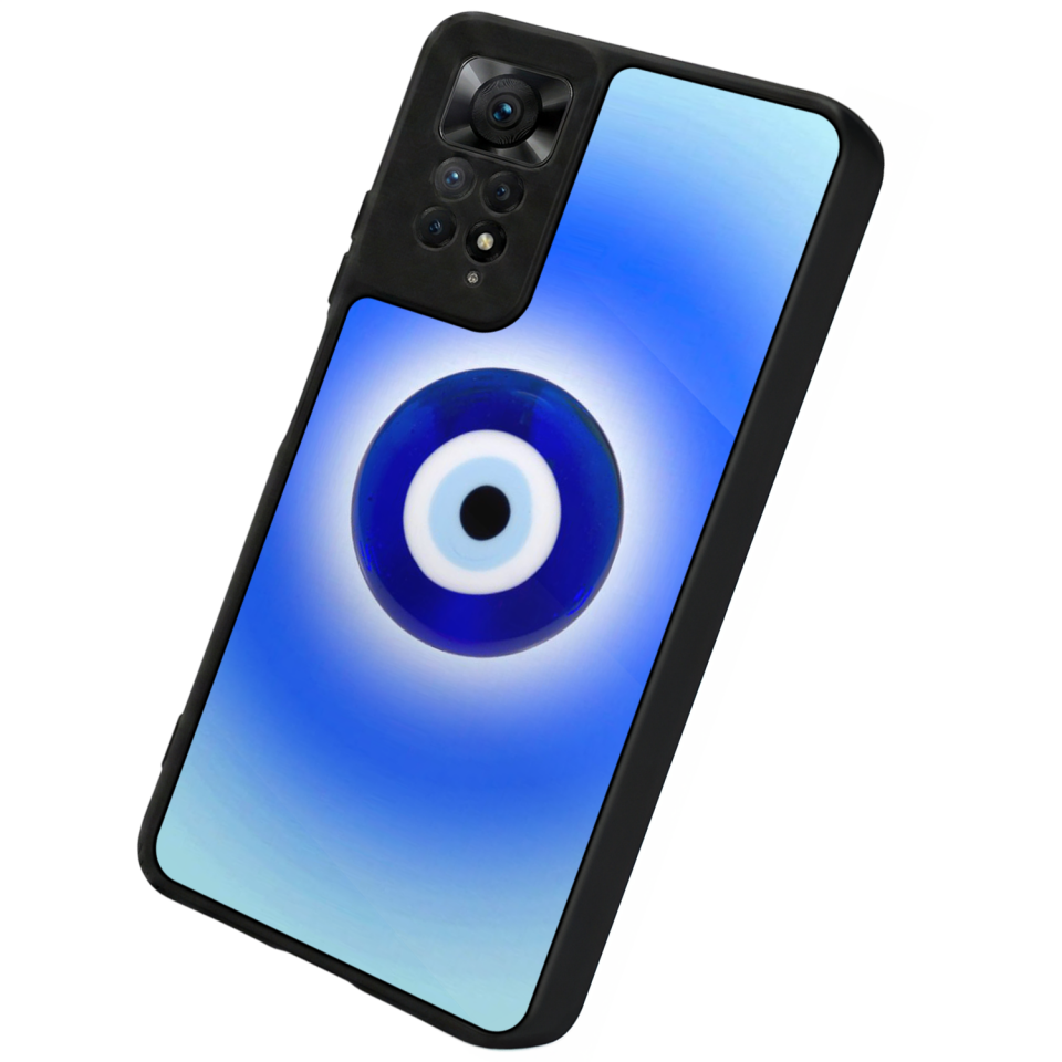 Xiaomi Redmi Note 12 Pro Uyumlu Nazar Tasarımlı Glossy Premium Kılıf