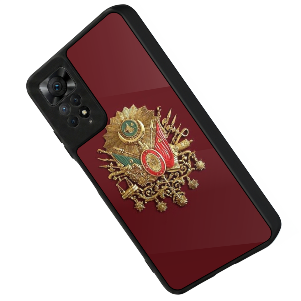 Xiaomi Redmi Note 11 Pro Uyumlu Osmanli Tugrasi Tasarımlı Glossy Premium Kılıf