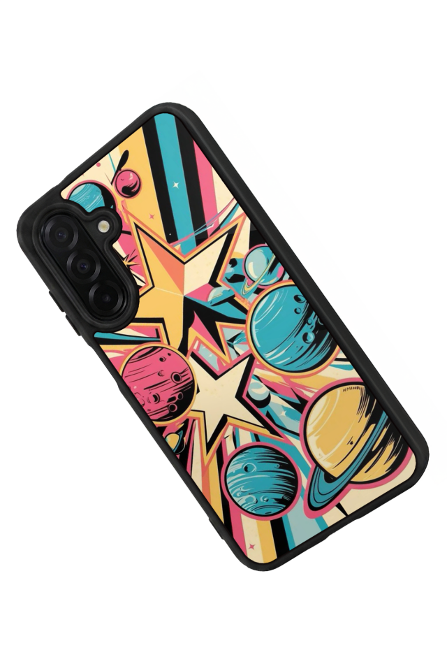Samsung Galaxy A56 Uyumlu Uzay Tasarımlı Glossy Premium Kılıf