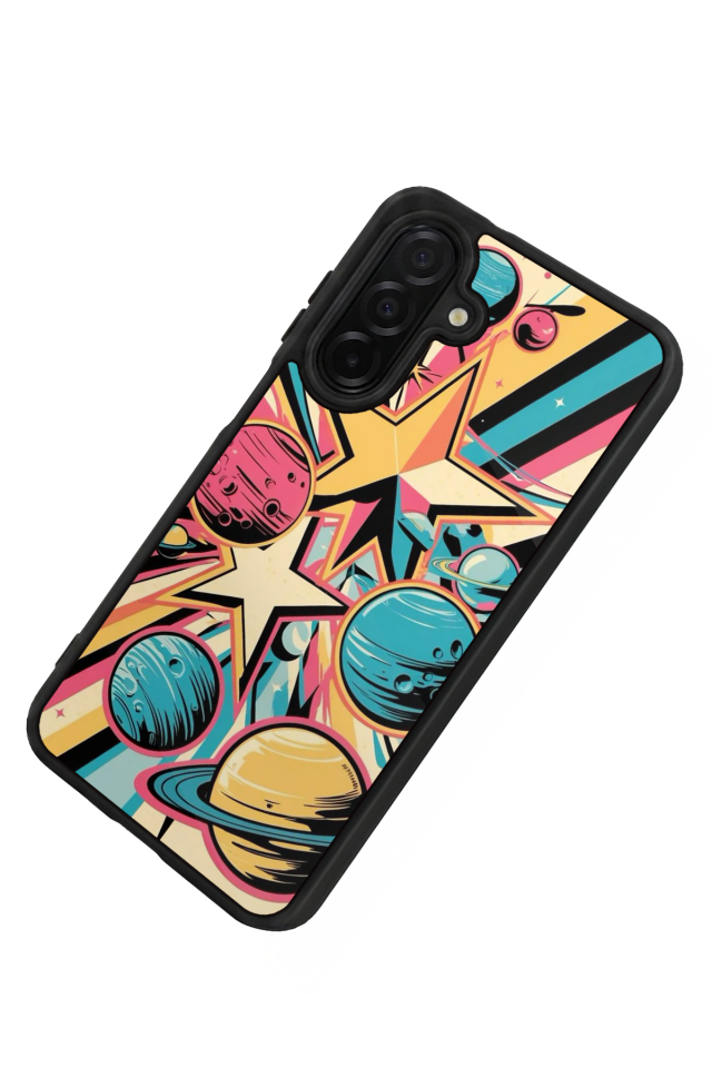 Samsung Galaxy A56 Uyumlu Uzay Tasarımlı Glossy Premium Kılıf