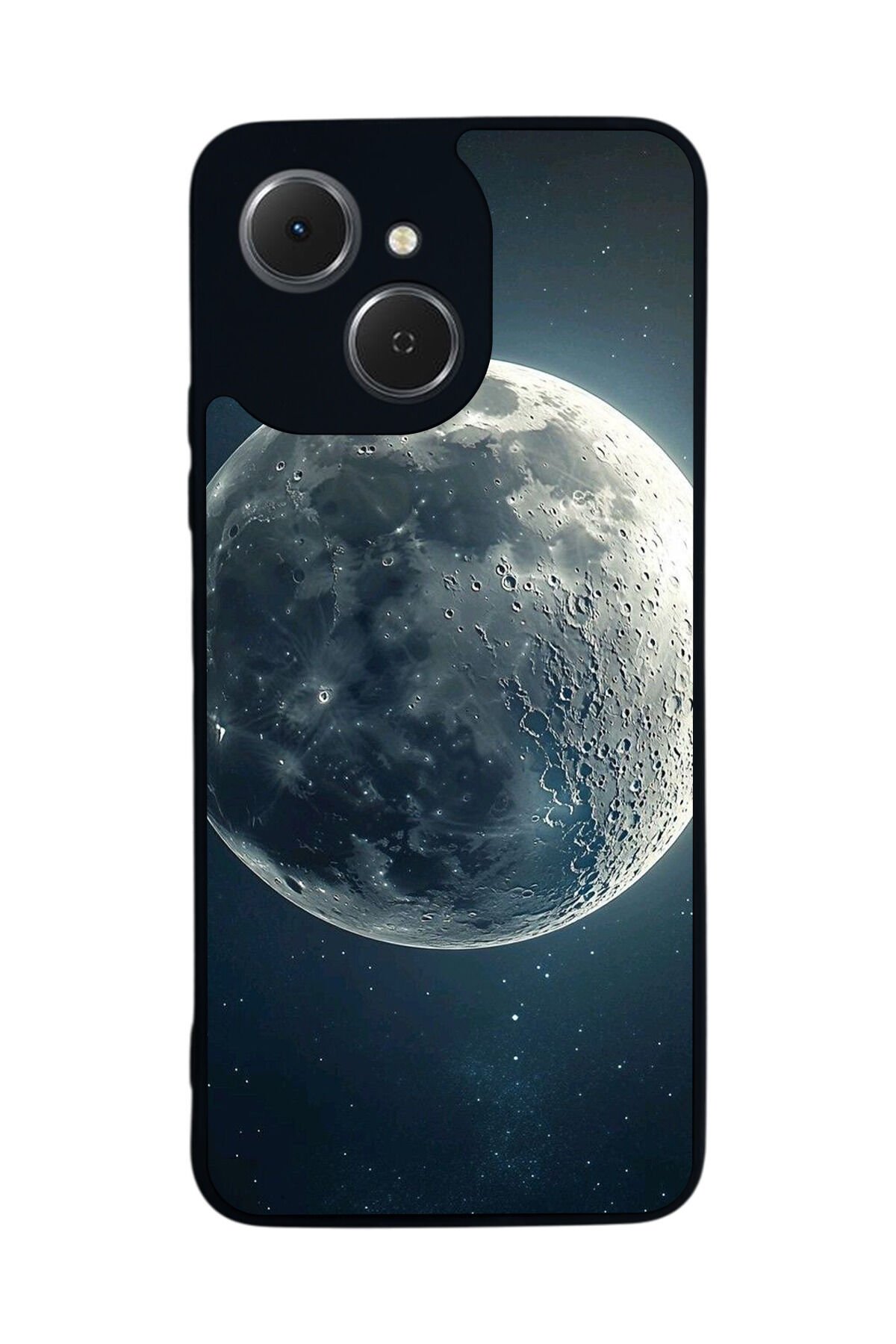 Tecno Spark 40C Uyumlu Ay Tasarımlı Glossy Premium Kılıf