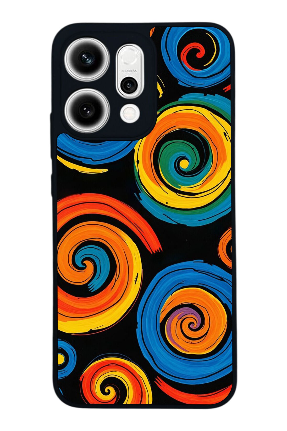 Oppo Reno 14 Uyumlu Abstract Tasarımlı Glossy Premium Kılıf