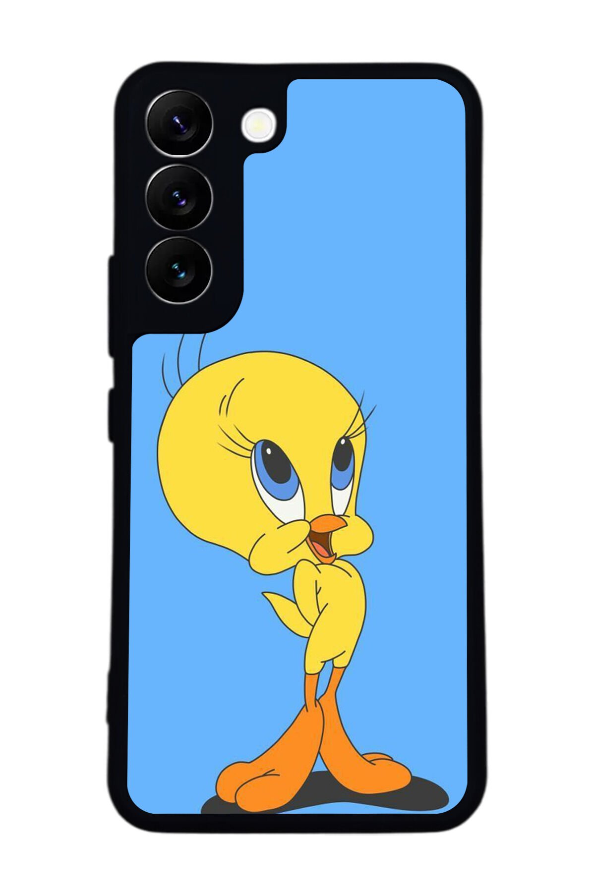 Samsung Galaxy S22 Uyumlu Tweety Tasarımlı Glossy Premium Kılıf