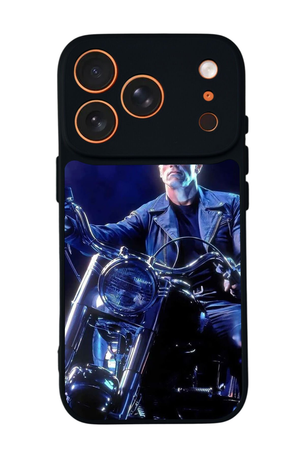 iPhone 17 Pro Uyumlu Terminator Tasarımlı Glossy Premium Kılıf