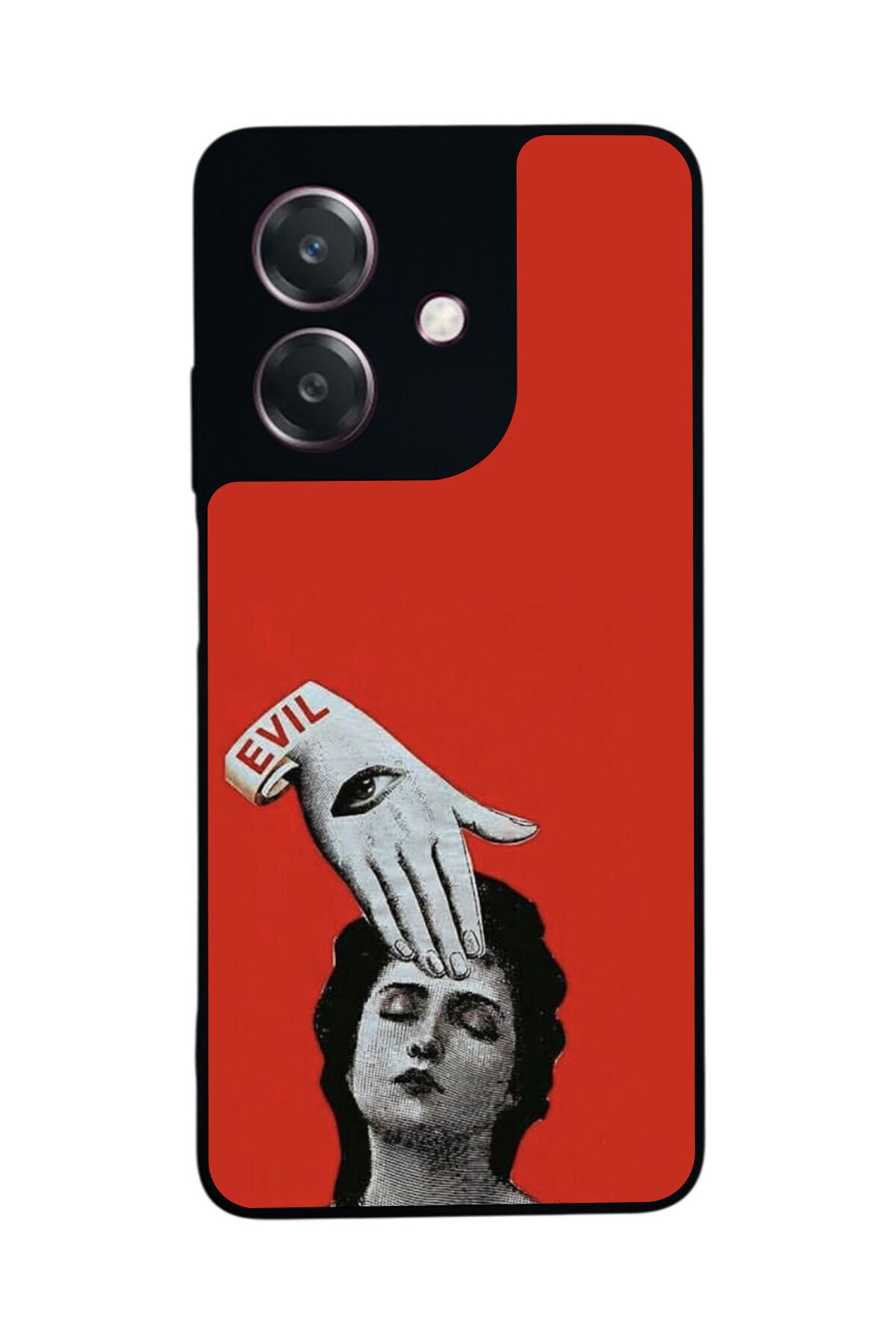 Oppo A3 5G Uyumlu Kirmizi Tasarımlı Glossy Premium Kılıf