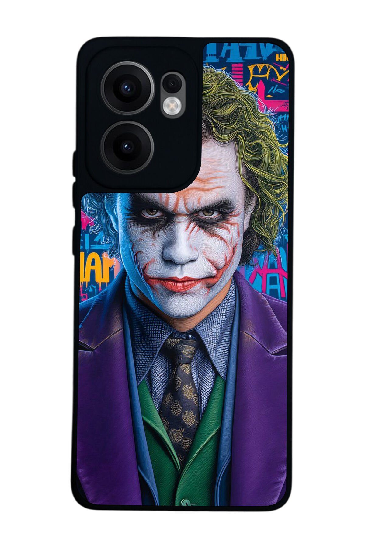 Oppo Reno 13F Uyumlu Joker Tasarımlı Glossy Premium Kılıf