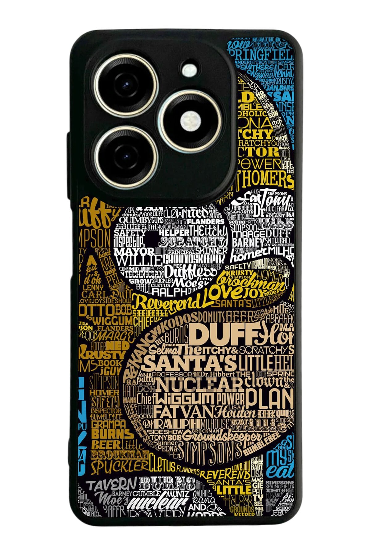 Infınıx Smart 8 Pro Uyumlu The Simpsons Tasarımlı Glossy Premium Kılıf