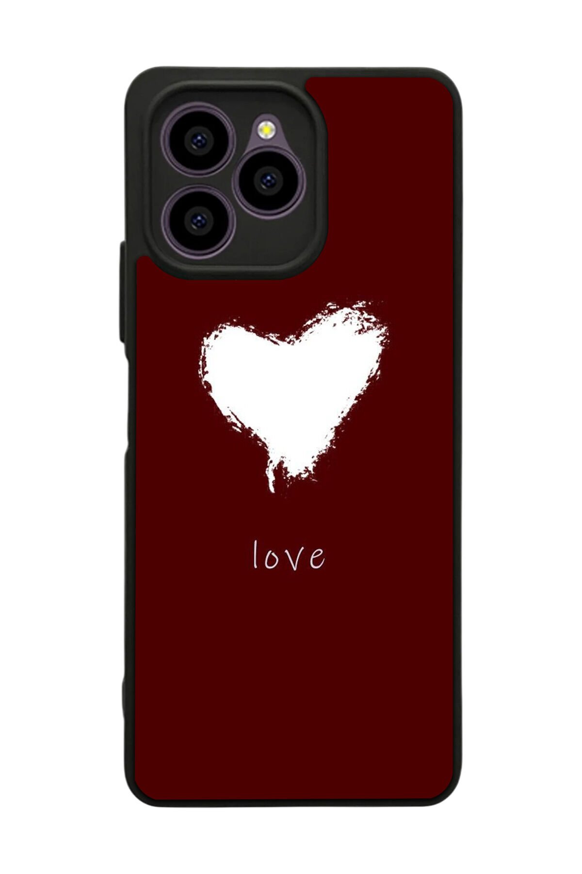 Omix X6 Uyumlu Kalp Love Tasarımlı Glossy Premium Kılıf