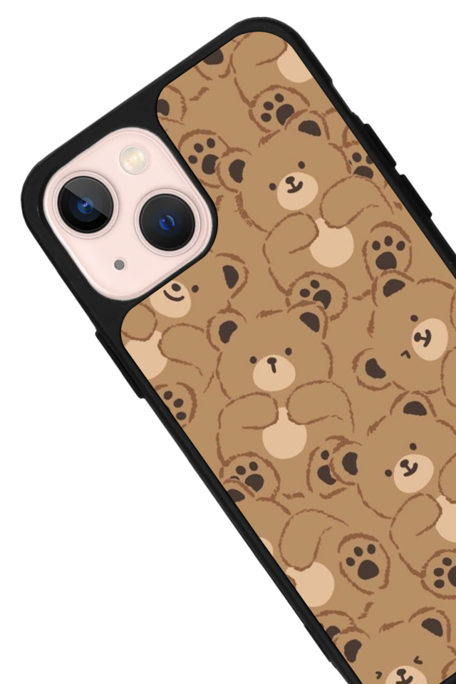 iPhone 15 Plus Uyumlu Ayı Tasarımlı Glossy Premium Kılıf