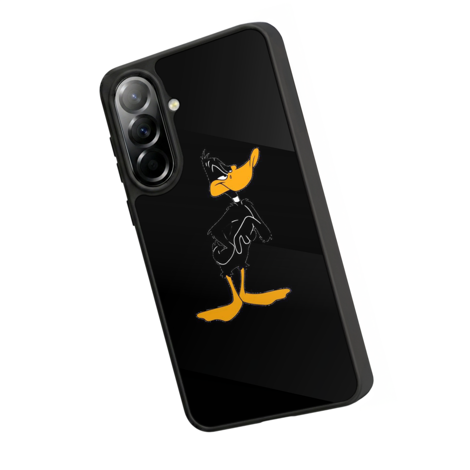Samsung Galaxy A57 Uyumlu Daffy duck Tasarımlı Glossy Premium Kılıf
