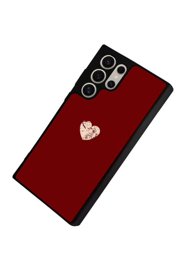 Samsung Galaxy S22 Ultra Uyumlu Kalp Love Tasarımlı Glossy Premium Kılıf