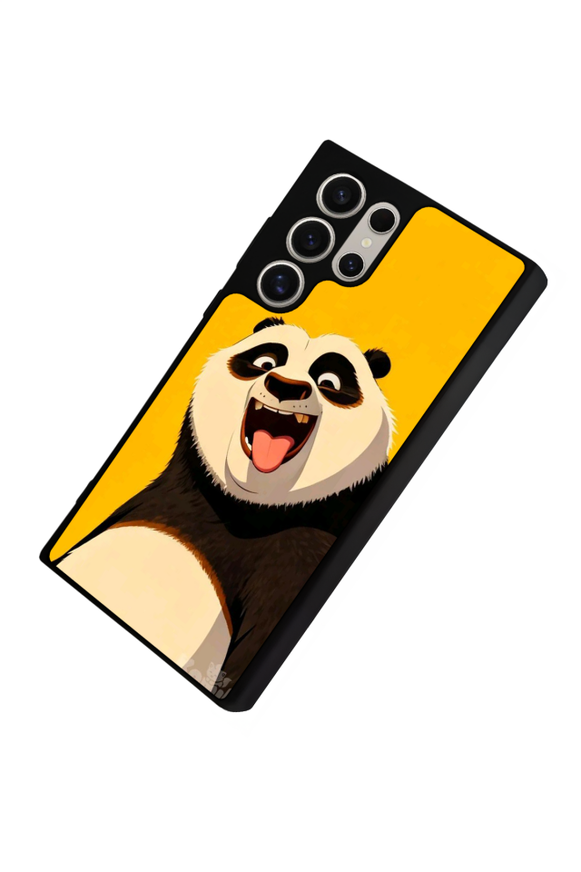 Samsung Galaxy S23 Ultra Uyumlu Kung Fu Panda Tasarımlı Glossy Premium Kılıf
