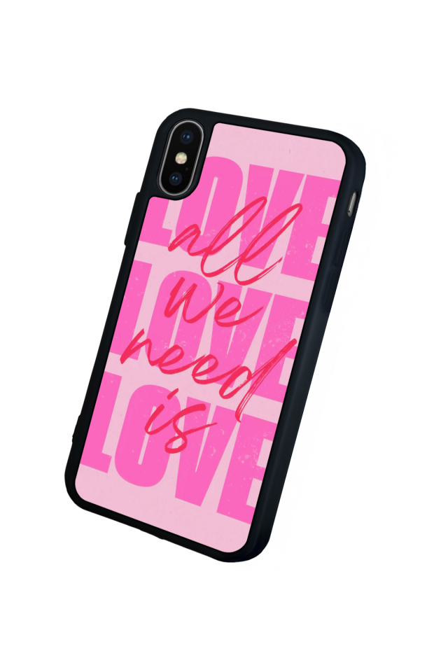 iPhone X/ XS Uyumlu Love Tasarımlı Glossy Premium Kılıf